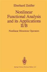 Nonlinear Functional Analysis and Its Applications, Part Ii/B