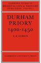 Durham Priory 1400–1450