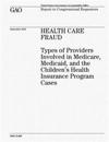 Health Care Fraud: Types of Providers Involved in Medicare, Medicaid, and the Children's Health Insurance Program Cases