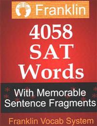 Franklin 4058 SAT Words with Memorable Sentence Fragments