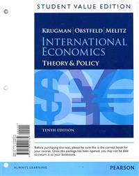 International Economics: Theory and Policy, Student Value Ediiton Plus New Myeconlab with Pearson Etext (2-Semester Access) -- Access Card Pack