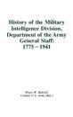 History of the Military Intelligence Division, Department of the Army General Staff: 1775-1941