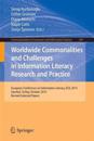 Worldwide Commonalities and Challenges in Information Literacy Research and Practice