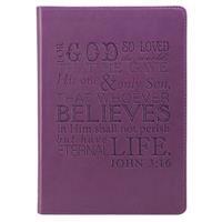 For God So Loved Journal: Purple