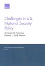 Challenges in U.S. National Security Policy