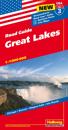 USA Great Lakes/Stora sjöarna karta nr 3 Hallwag : 1:1milj