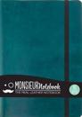 Monsieur Notebook- Real Leather A5 Turquoise Sketch