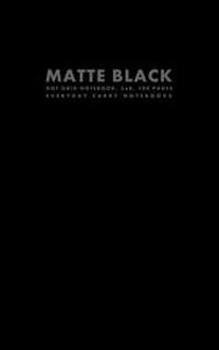 Matte Black Dot Grid Notebook, 5x8, 100 Pages