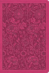 Large Print Compact Bible-ESV-Floral Design