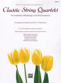 Classic String Quartets for Festivals, Weddings, and All Occasions, Violin 2