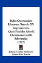 Index Quorundam Librorum Saeculo XV Impressorum