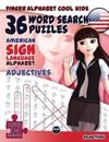 36 Word Search Puzzles - American Sign Language Alphabet - Adjectives