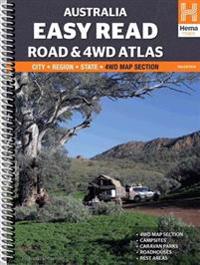 Australia Easy Read Road and 4WD Atlas A3 Spiral