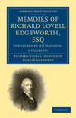 Memoirs of Richard Lovell Edgeworth, Esq 2 Volume Paperback Set