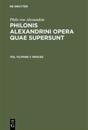 Philonis Alexandrini opera quae supersunt, Vol VII/Pars 1, Indices