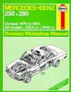 Mercedes-Benz 250 and 280 123 Series 1976-84 Owner's Workshop Manual