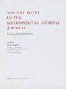 Ancient Egypt in the Metropolitan Museum Journal Volumes 1-11 (1968-1976)