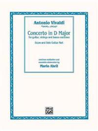 Concerto in D Major for Solo Guitar and Score
