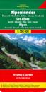 Alps (A, Ch, F, I, Slo) Road Map 1:500 000