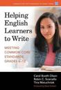 Helping English Learners to Write