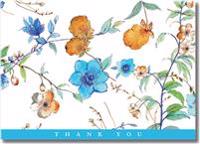 Asian Floral Thank You Notes (Stationery, Note Cards, Boxed Cards)