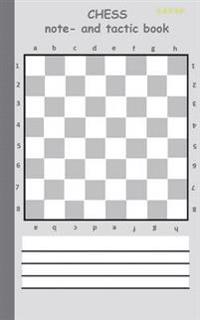 Chess: 2 in 1 note- and tactic book with dry erase panel in compact format (plain postcard width) for trainers, coaches and players