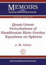 Quasi-Linear Perturbations of Hamiltonian Klein-Gordon Equations on Spheres