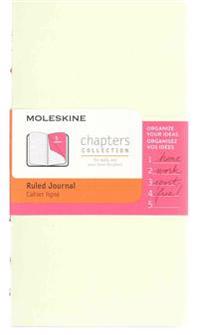Moleskine Chapters Journal, Slim Pocket, Ruled, Mist Green Cover