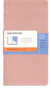 Moleskine Chapters Journal, Slim Medium, Ruled, Old Rose Cover