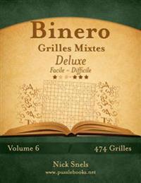 Binero Grilles Mixtes Deluxe - Facile À Difficile - Volume 6 - 474 Grilles