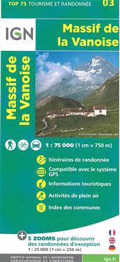 IGN 75 000 Touristische Wanderkarte 03 Massif de la Vanoise