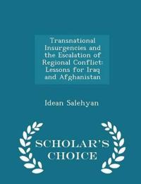 Transnational Insurgencies and the Escalation of Regional Conflict