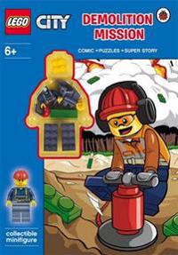 Lego city: demolition mission activity book with minifigure
