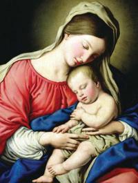 Virgin and Child Holiday Full Notecards