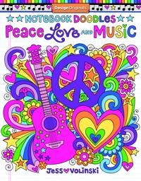 Peace, Love, Music Adult Coloring Book