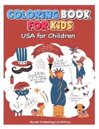 Coloring Book for Kids: USA for Children