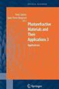 Photorefractive Materials and Their Applications 3