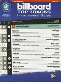 Billboard Top Tracks Instrumental Solos: Alto Sax, Book & CD