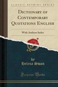 Dictionary of Contemporary Quotations English