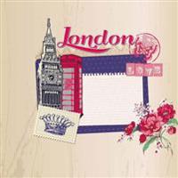 Love London: Travel Journal Scrapbook: Full Color with Photo Pages and Color Artwork