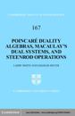 Poincare Duality Algebras, Macaulay's Dual Systems, and Steenrod Operations