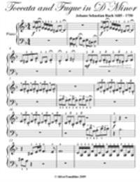 Toccata and Fugue In D Minor Beginner Piano Sheet Music