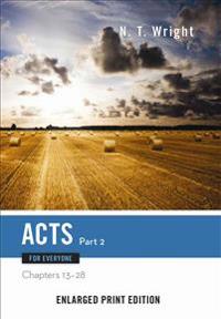 Acts for Everyone, Part 2-Enlarged Print Edition: Chapters 13-28