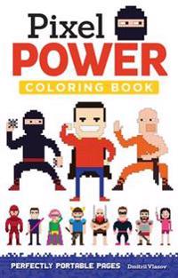 Pixel Power Adult Coloring Book