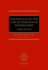 Macdonald on The Law of Freedom of Information