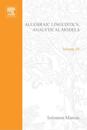 Algebraic Linguistics; Analytical Models by Solomon Marcus
