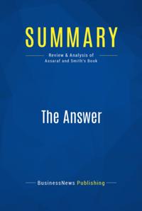Summary : The Answer - John Assaraf and Murray Smith