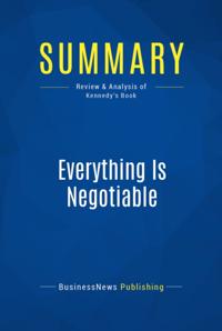 Summary: Everything is Negotiable - Gavin Kennedy