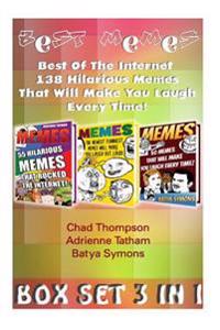 Best Memes Box Set 3 in 1: Best of the Internet - 138 Hilarious Memes That Will Make You Laugh Every Time!: (Memes, Cartoons, Jokes, Funny Pictur