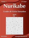 Nurikabe Grades de Vários Tamanhos - Médio - Volume 3 - 276 Jogos